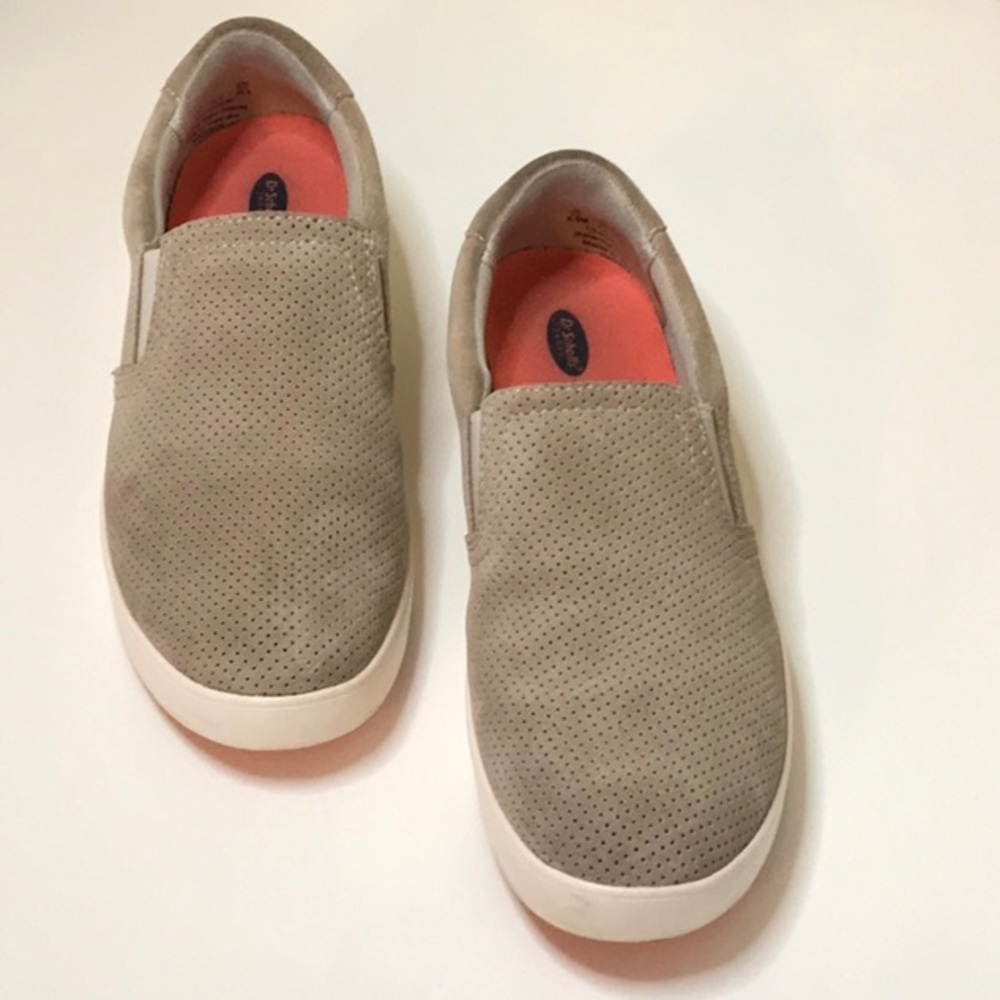 Dr SCHOLLS COOL FIT SNEAKER WOMEN SIZE 6.5M SLIP ON LEATHER UPPER MADISON STYLE